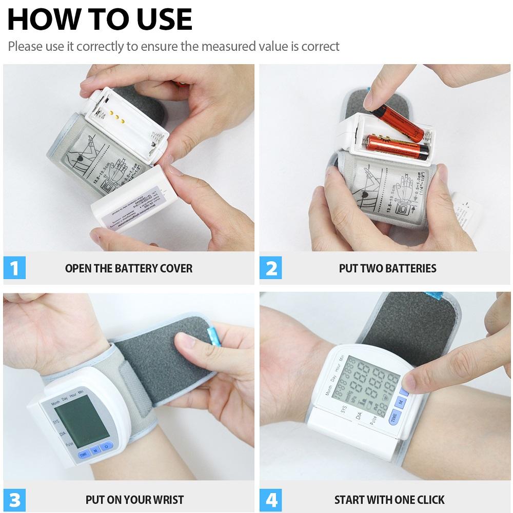 Digital Wrist Blood Pressure Monitor