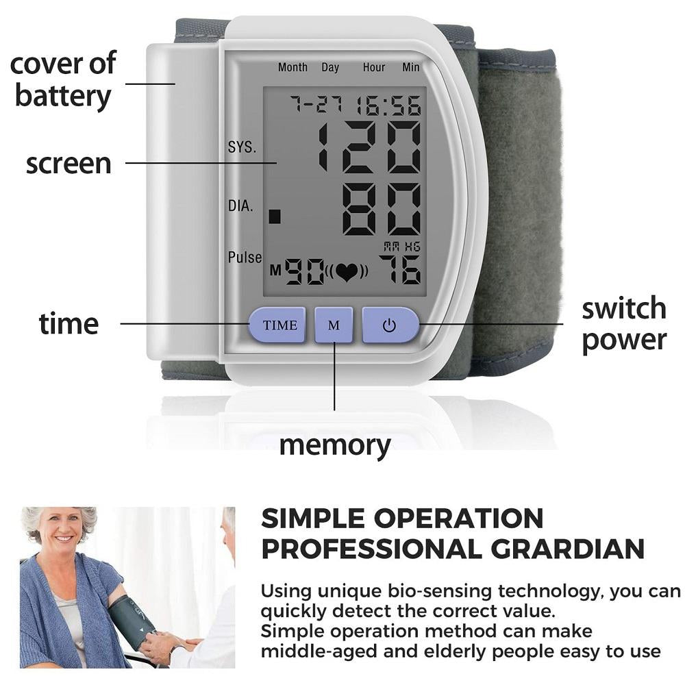 Digital Wrist Blood Pressure Monitor