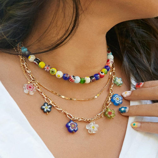 Multi-Color Layered Necklace