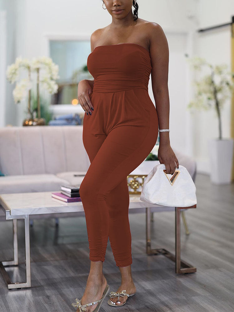 Summer Off Shoulder Jumpsuit