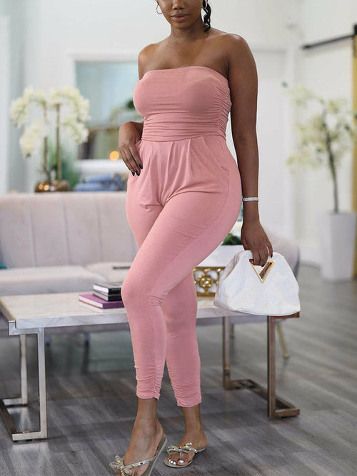 Summer Off Shoulder Jumpsuit