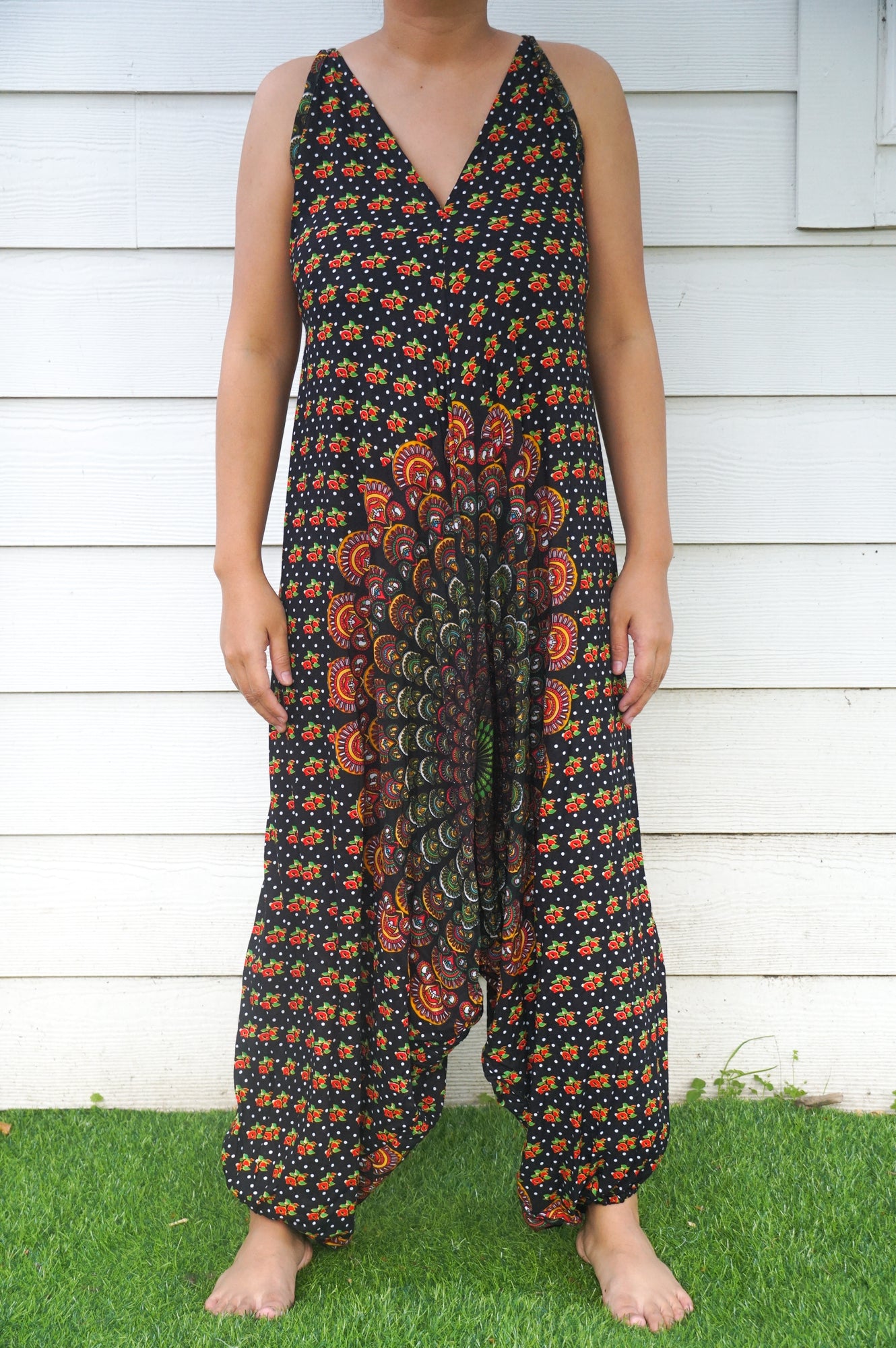 Black Chakra Hippie Jumpsuits