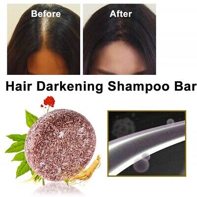 Best Organic Hair Darkening Shampoo Bar For White & Gray Hair