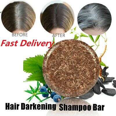 Best Organic Hair Darkening Shampoo Bar For White & Gray Hair