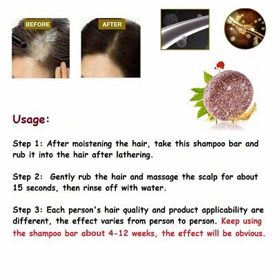 Best Organic Hair Darkening Shampoo Bar For White & Gray Hair